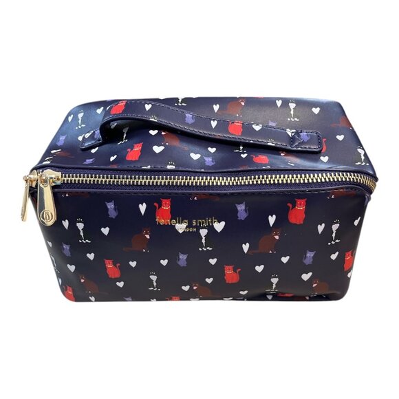 Fenella Smith London Cats Print Vanity Bag –  NEW - Picture 1 of 3